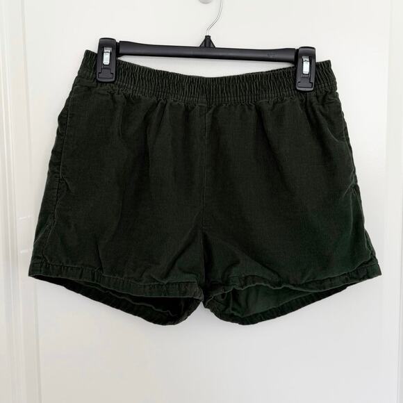 Mollusk California Baja Corduroy Cotton Pull On Elastic Shorts Green Small - Picture 3 of 7